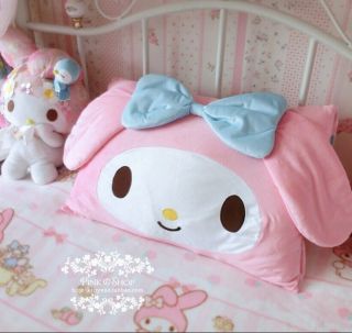 Kawaii Bowknot My Melody Kitty Face Pillow Case Cover Home Decor Cute