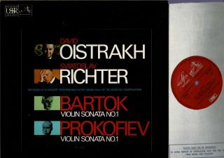 Emi Asd 3105 Uk Nm Oistrakh & Richter - Bartok & Prokofiev Violin Sonatas
