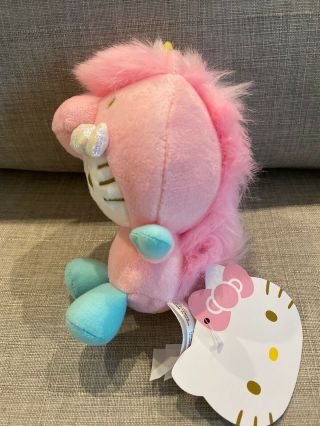 Sanrio 2018 Hello Kitty Pink Unicorn Mascot Plush Doll 2