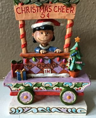 Peanuts Designs By Jim Shore 2017 Lucy “all Welcome” 6000991 Christmas