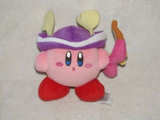 Plush - Nintendo - Kirby 5 " Sniper Soft Doll Toys Gifts Pink Purple Hat Bow