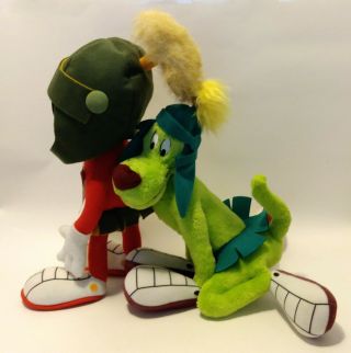 13 INCH WARNER BROS LOONEY TUNES WB MARVIN THE MARTIAN & K - 9 DOG PLUSH TOYS 2