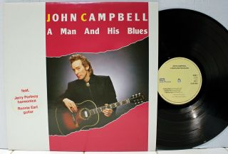 Rare Blues Lp - John Campbell - A Man And His Blues - Oop - Cross Cut - Import
