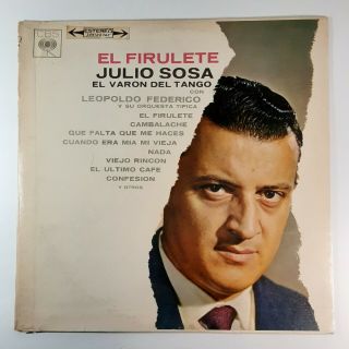 El Firulete Julio Sosa El Varon Del Tango Con Leopoldo Federico Lp Vinyl Record