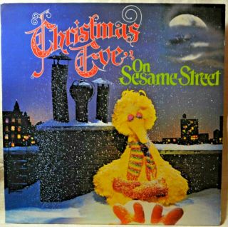 Christmas Eve On Sesame Street Gatefold Lp Ex Vinyl Children Kids Holiday Story