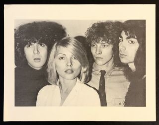 Blondie Rare Promo Photo/insert For " 1975 Demos " Ep Debbie Harry Chris Stein