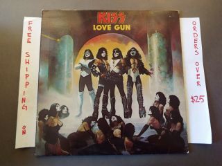 Kiss Love Gun 1977 Sterling Press Lp W/ Picture Sleeve Nblp 7057