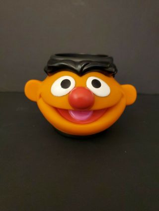 Vintage 1995 Applause Inc.  Sesame Street Ernie Plastic Mug / Cup - 3d Face
