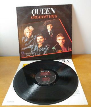 Queen " Greatest Hits " Vinyl Record Lp Elektra 5e - 564 1st Press 1981