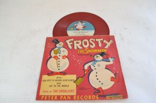 Vintage Rare 1953 Frosty the Snowman Peter Pan Record 78 rpm Nelson and Rollins 3