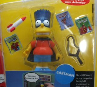 Bartman The Simpsons Action Figure World of Springfield Voice Playmates - RX441 2