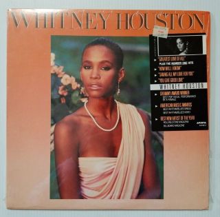 Whitney Houston Self Titled Lp Vinyl Album Debut Record 1985 Arista Hype Sticker
