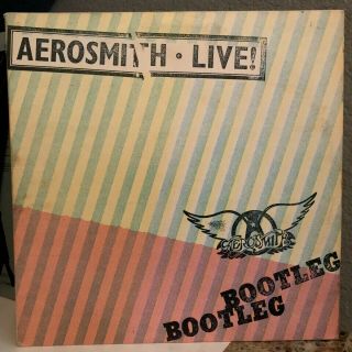 Aerosmith - Live Bootleg (double Album,  1978 Pressing) 12 " Vinyl Record Lp - Vg,