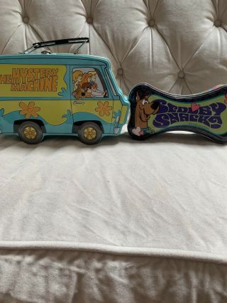 Vintage Scooby - Doo The Mystery Machine Metal Lunch Box.