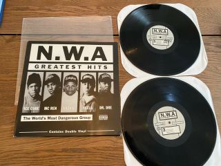 Nwa Greatest Hits Double 2xlp Vinyl Gansta Rap Ice Cube Easy E Dr.  Dre