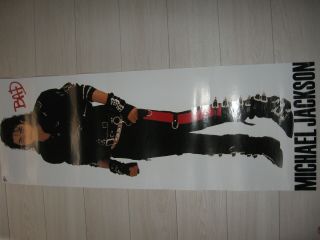 Michael Jackson Bad Promo Poster Japan Rare Epic Sony