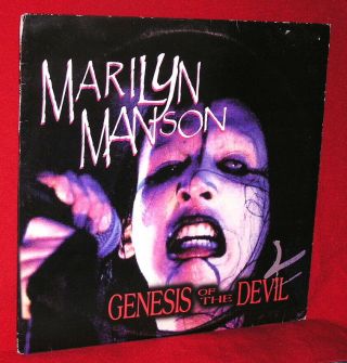 Marilyn Manson Lp Genesis Of The Devil 2001 Church Of The Perverted Uk Import M -
