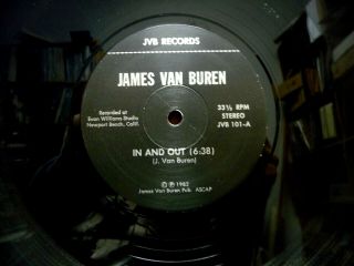 James Van Buren In And Out Private Disco Boogie Modern Soul 1982 12 " Lp -