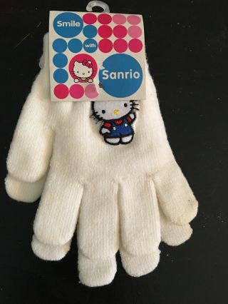 Hello Kitty Sanrio Girls Gloves Mittens Vintage Rare