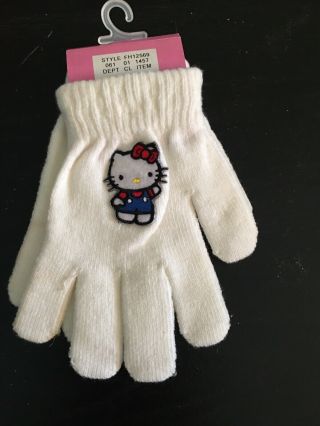 Hello Kitty Sanrio Girls Gloves Mittens Vintage RARE 2