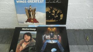 Paul Mccartney / Wings Vinyl Lp " 4 - Rec Bargain Bundle " 1971,  1973,  1978,  1979