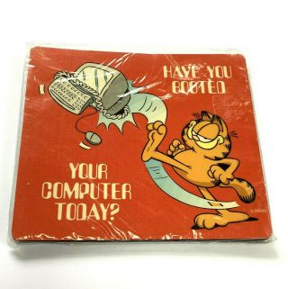 Vintage Garfield Computer Mouse Pad “have You Booted Your Computer” In Pkg