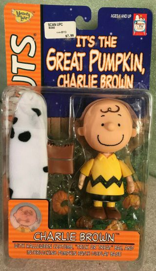 Vintage 2002 Peanuts Great Pumpkin Charlie Brown Playset Figure Nib