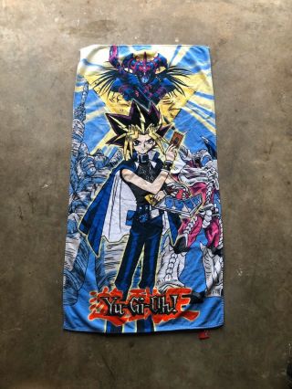 Vintage 1996 Yu - Gi - Oh Japanese Anime Retro Graphic Beach Towel
