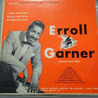 Vg,  Erroll Garner Playing Piano Solos Vol.  4 Savoy Records Mg - 15004 10 " Lp