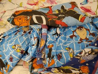 Vintage Space Jam Michael Jordan Looney Tunes Twin Bed Comforter Tune Squad 1996