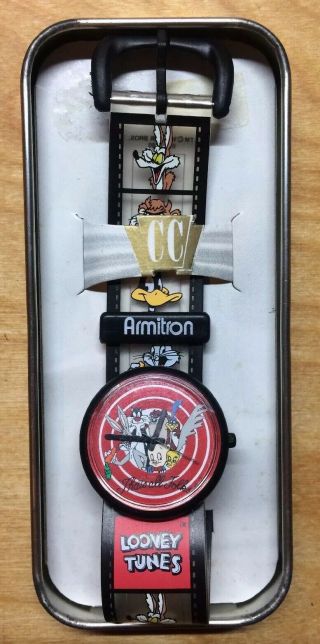 Vintage Looney Tunes Watch Bugs Bunny Taz Daffy Duck Wile E Coyote
