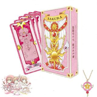 Anime Cardcaptor Sakura Clow Cards Cosplay Fortune Tarot Card Captor Full Set