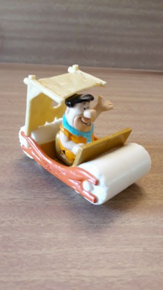 Vintage " Flintstones Fred In Car " Marx Toy 1991 Playset