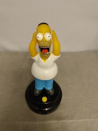 Rare 2004 Homer Simpson Dashboard Talking Figurine Gemmy Industries The Simpsons