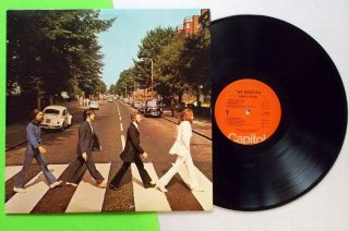 The Beatles Abbey Road Lp 1976 Orange Label Capitol " Here Comes The Sun " 5815