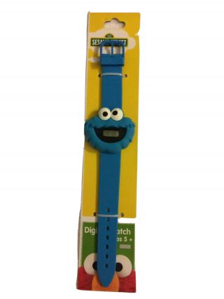 Sesame Street Cookie Monster Blue Digitial Wristwatch Watch