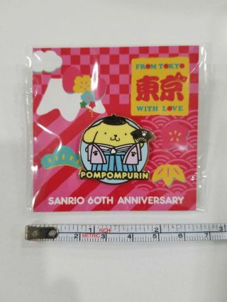 Limited Edition Sanrio 60th Anniversary June Friend Of The Month Pin Pompompurin