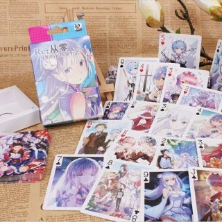 Re:zero Playing Cards Deck Officially Licensed Anime Manga Rem Poker