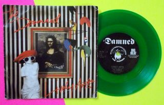 The Damned Lively Arts B/w Teenage Dream Uk 45 Punk Green Vinyl 1984 Rp324
