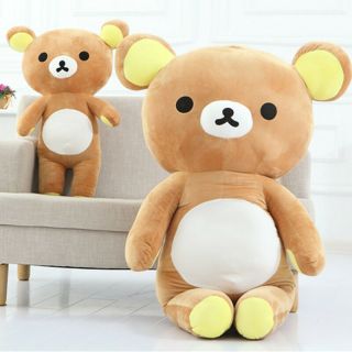 San - X Rilakkuma Relax Bear Soft 35cm /13  Pillow 100 Pp Cotton Plush Dolls Toy