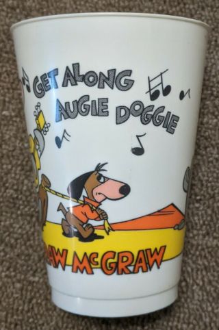 Vintage 7 - 11 Slurpee Cup Hanna - Barbera Quick Draw McGraw Augie Doggie 1976 2