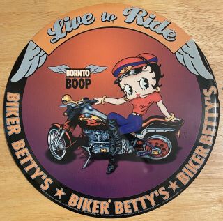 2001 Betty Boop Live To Ride - Biker Betty 