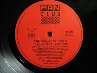 YORK DOLLS LP - - RED PATENT LEATHER - FRANCE - GLAM ROCK - FAN CLUB FC 007 - 2