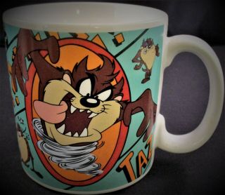 Vintage 1995 Tasmanian Devil Taz Coffee Mug Cup By Applause