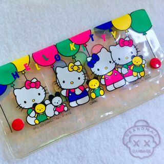 Vtg Sanrio Hello Kitty,  Mimmy Balloons Teddy Bear Pencil Pouch Case Kawaii 90s