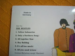 Yellow Submarine,  The Beatles,  2012 180 Gram EMI/Apple Press. , 3