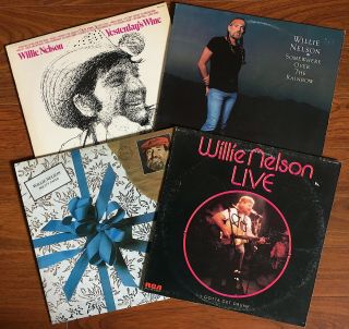 4 Willie Nelson Lps: " Yesterday 