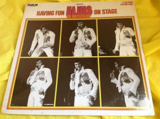 Elvis Lp : Having Fun On Stage With Elvis Presley A Talking Album Rca