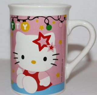Hello Kitty By Sanrio Ceramic Coffee Mug 1976,  2014 Double Sided Design Holiday