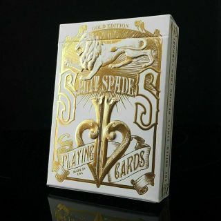 David Blaine Gold Split Spades Playing Cards Gold Foil Rare Metalluxe Edition